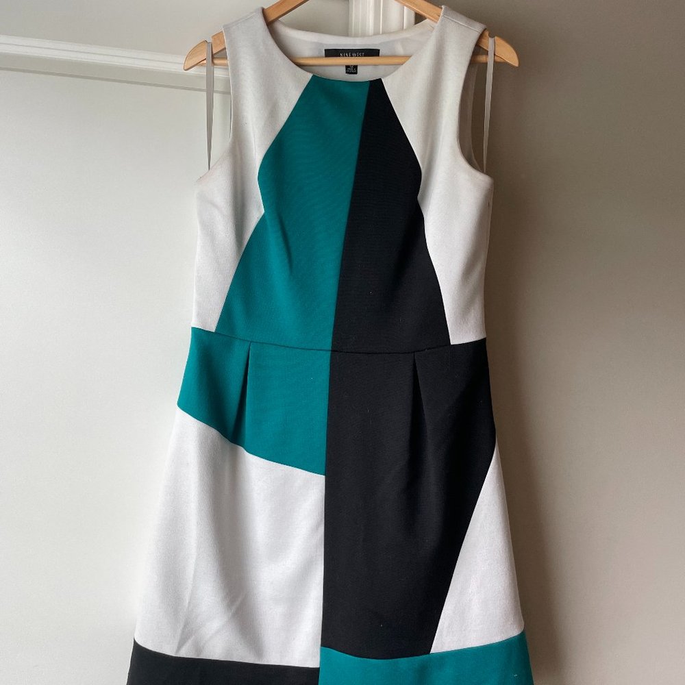 Nine West Colorblock Dress Size 12